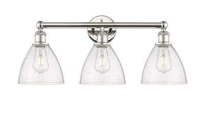 Edison Bath Vanity Light Cast Brass Glass