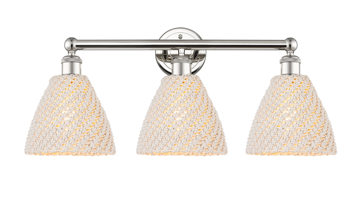 Bristol Natural 26-Inch 3-Light Bath Vanity Light 11.75-Inch High