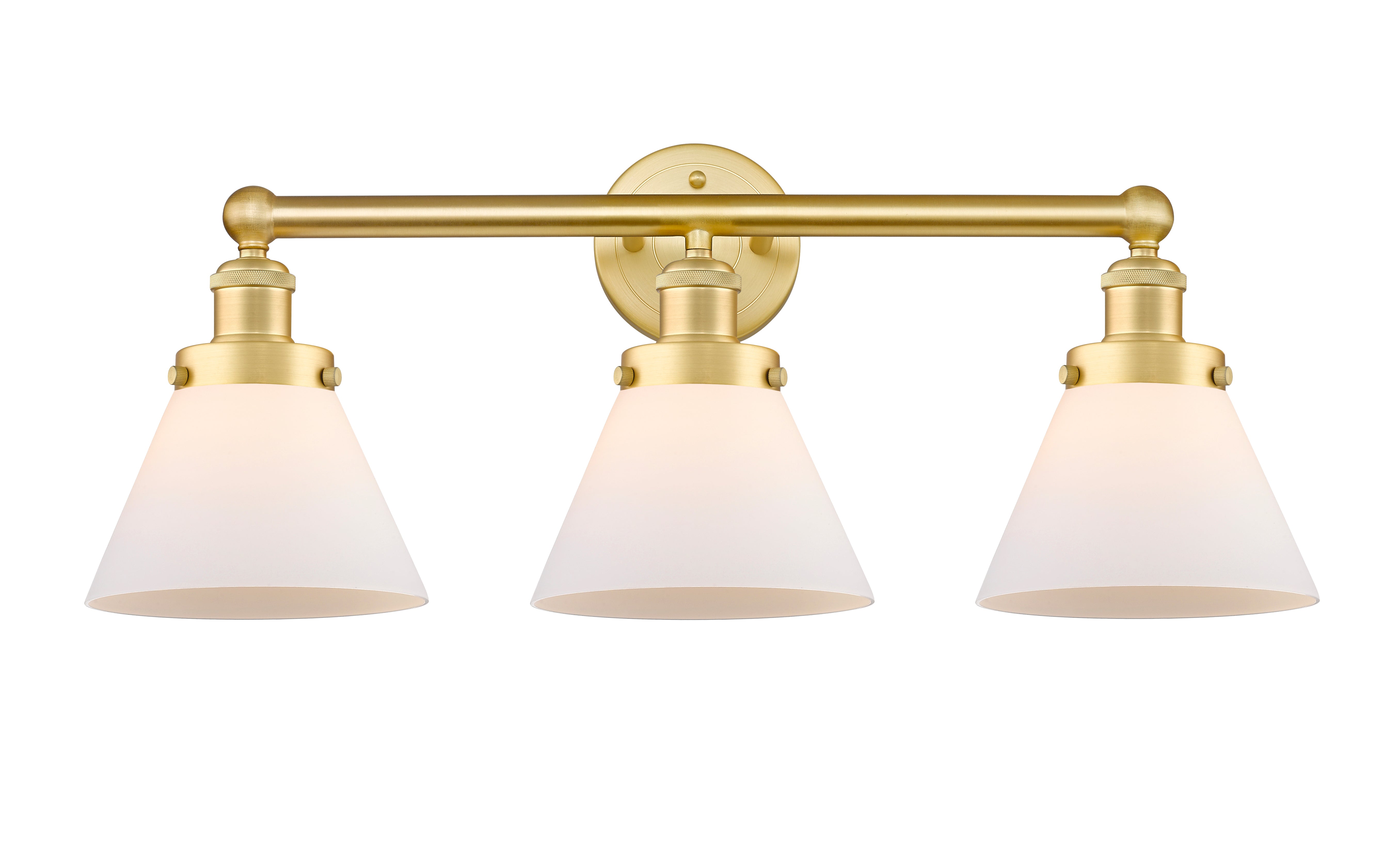 Edison Bath Vanity Light Cast Brass Glass