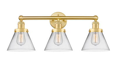 Edison Bath Vanity Light Cast Brass Glass