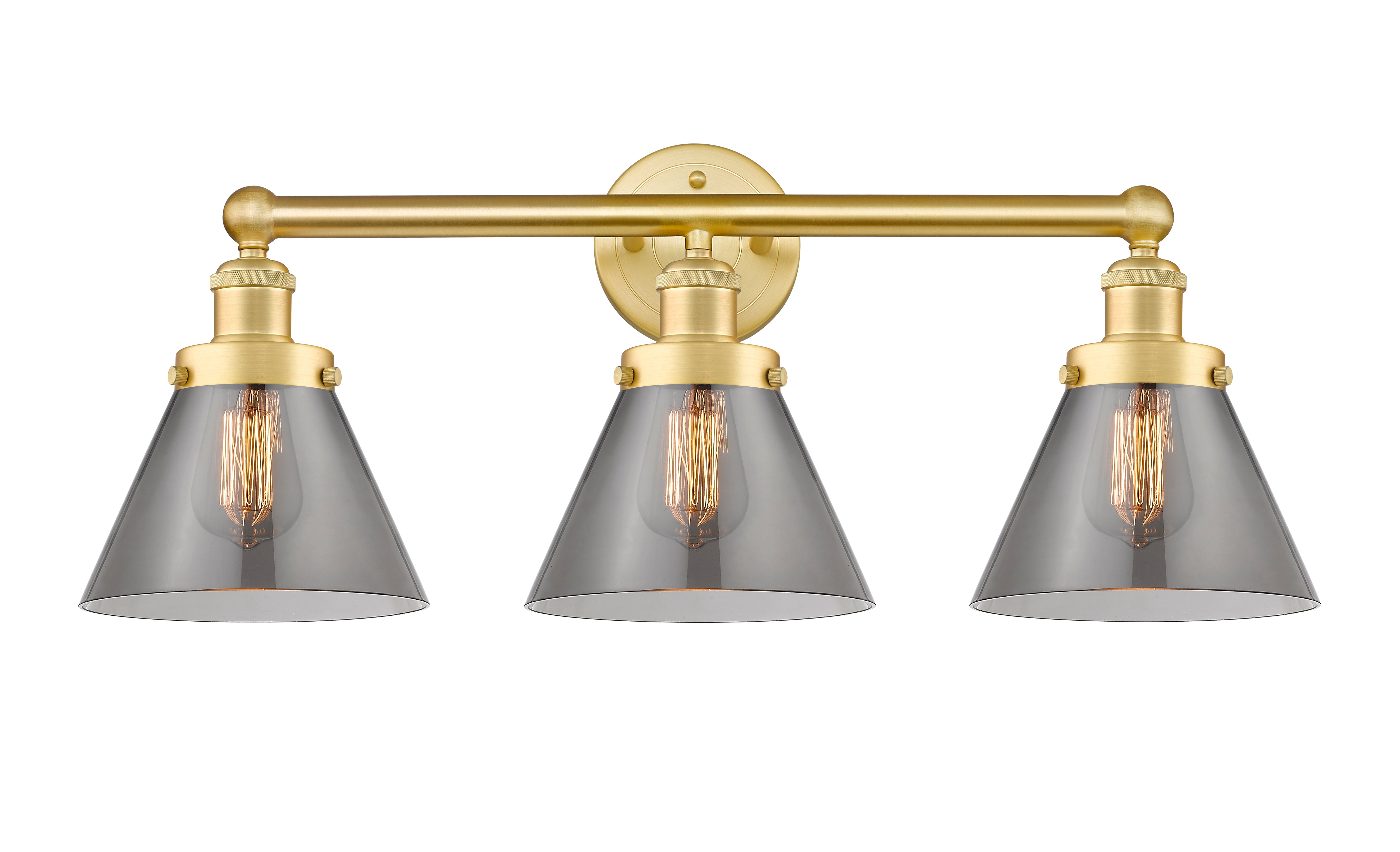 Edison Bath Vanity Light Cast Brass Glass