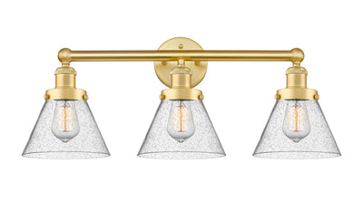 Edison Bath Vanity Light Cast Brass Glass