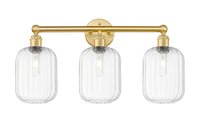 Preston Cylinder 25-Inch 3-Light Bath Vanity Light 14-Inch High