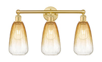 Brookhaven Almond 24-Inch 3-Light Bath Vanity Light 15.25-Inch High