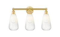 Brookhaven Almond 24-Inch 3-Light Bath Vanity Light 15.25-Inch High
