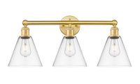 Edison Bath Vanity Light Cast Brass 24.5 Inch