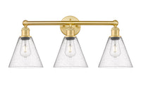 Edison Bath Vanity Light Cast Brass 24.5 Inch