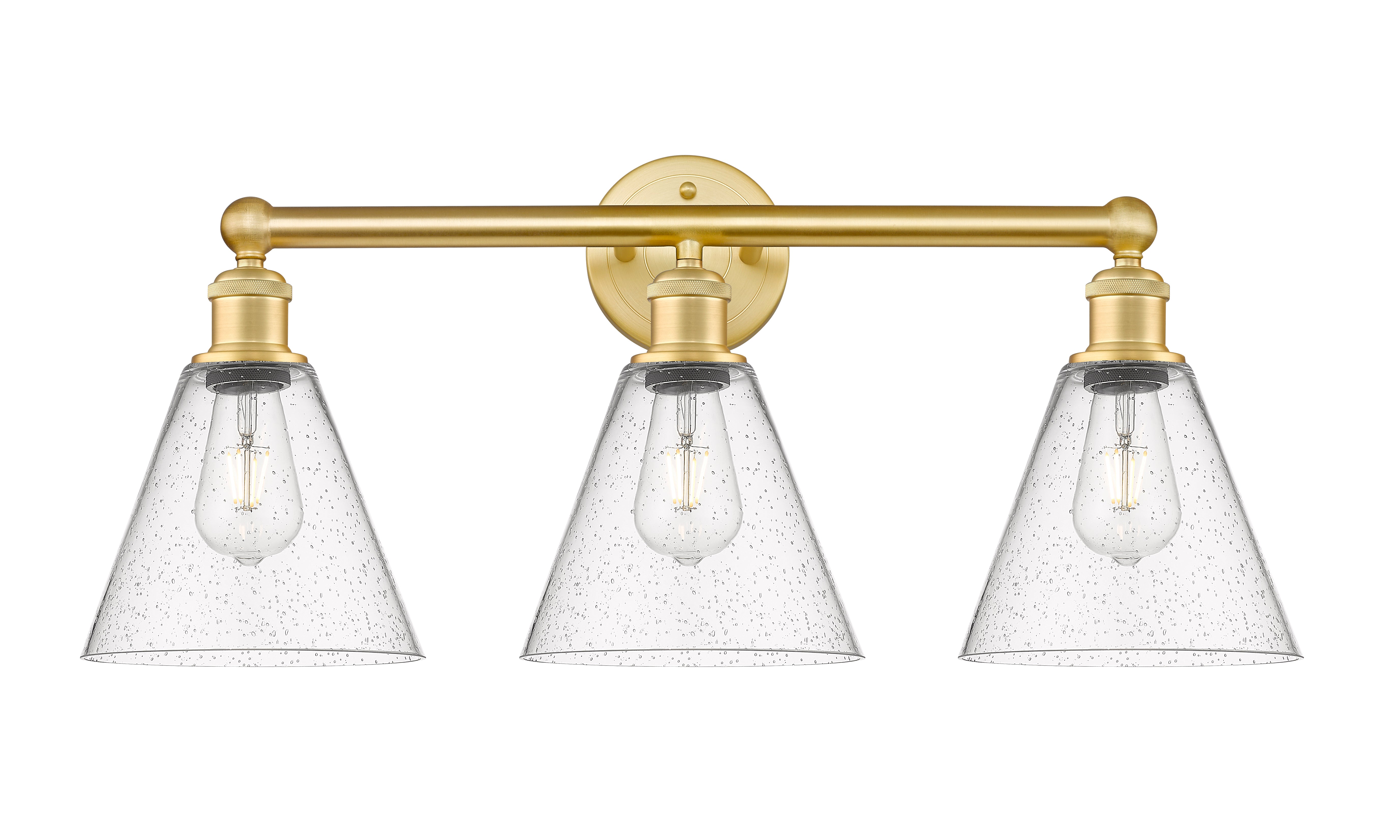 Edison Bath Vanity Light Cast Brass 24.5 Inch