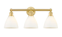 Edison Bath Vanity Light Cast Brass Glass