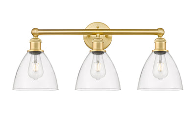 Edison Bath Vanity Light Cast Brass Glass