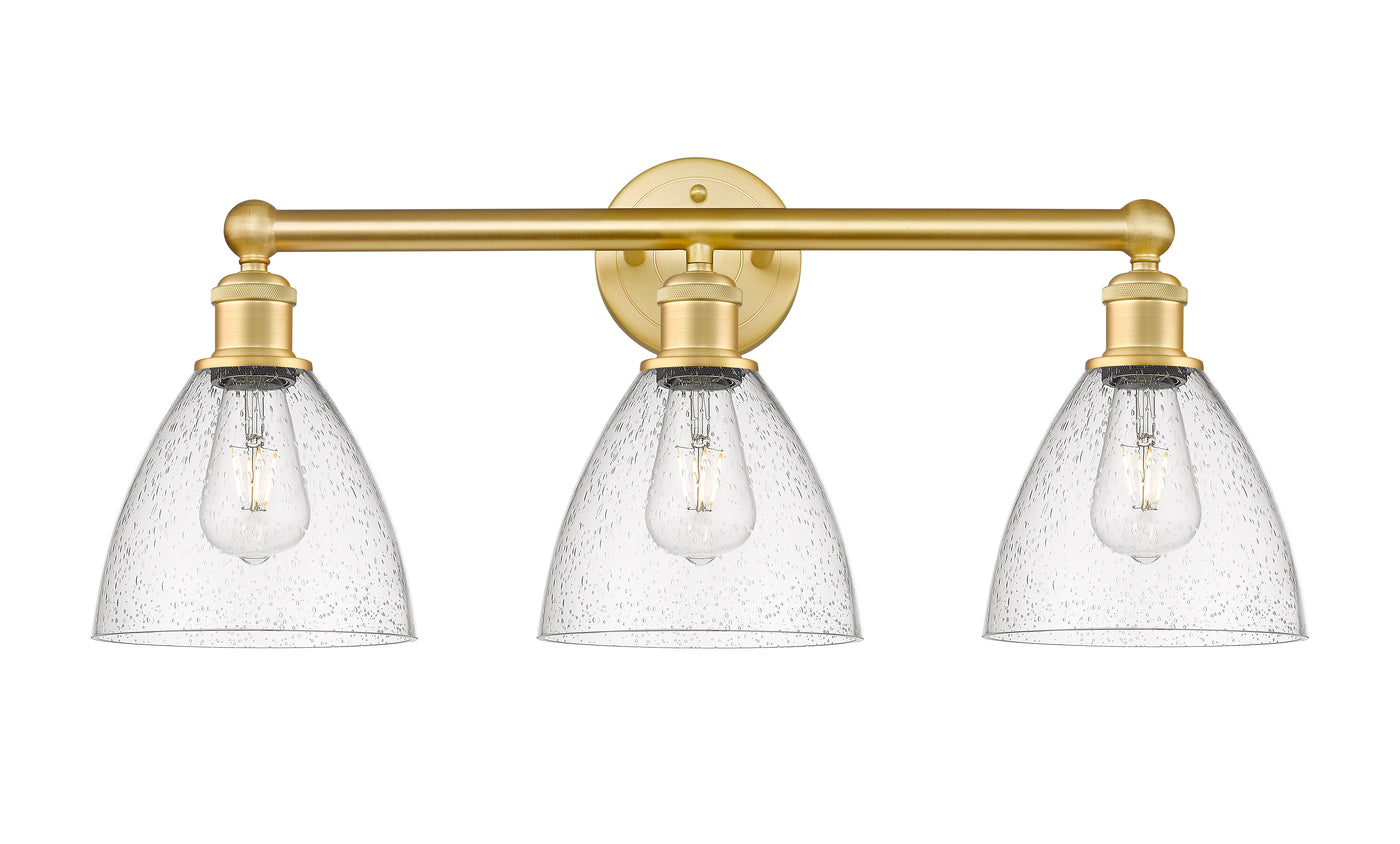 Edison Bath Vanity Light Cast Brass Glass