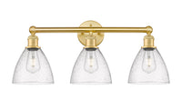 Edison Bath Vanity Light Cast Brass Glass