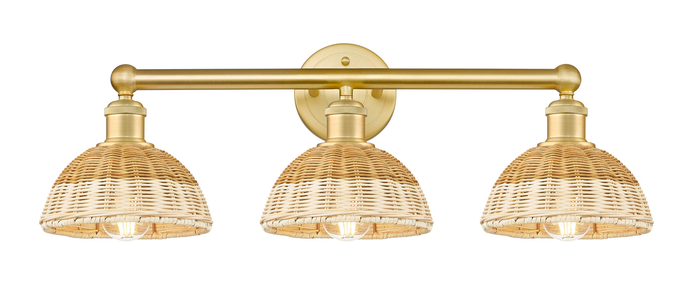 Edison Bath Vanity Light Brass Glass Steel