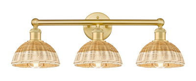 Edison Bath Vanity Light Brass Glass Steel