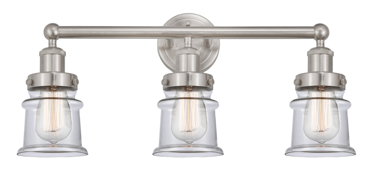 Canton 23-Inch 3-Light Bath Vanity Light 10.75-Inch High 7.125-Inch Extension
