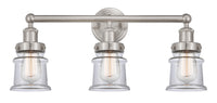 Canton 23-Inch 3-Light Bath Vanity Light 10.75-Inch High 7.125-Inch Extension