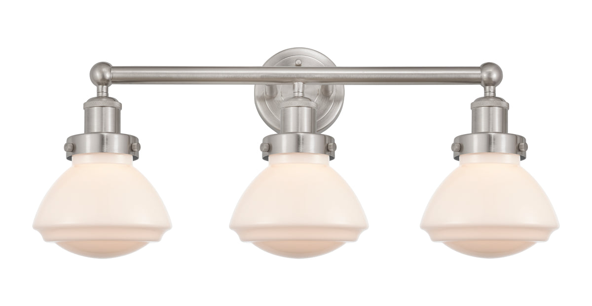 Olean 25-Inch 3-Light Bath Vanity Light Bowl Shade