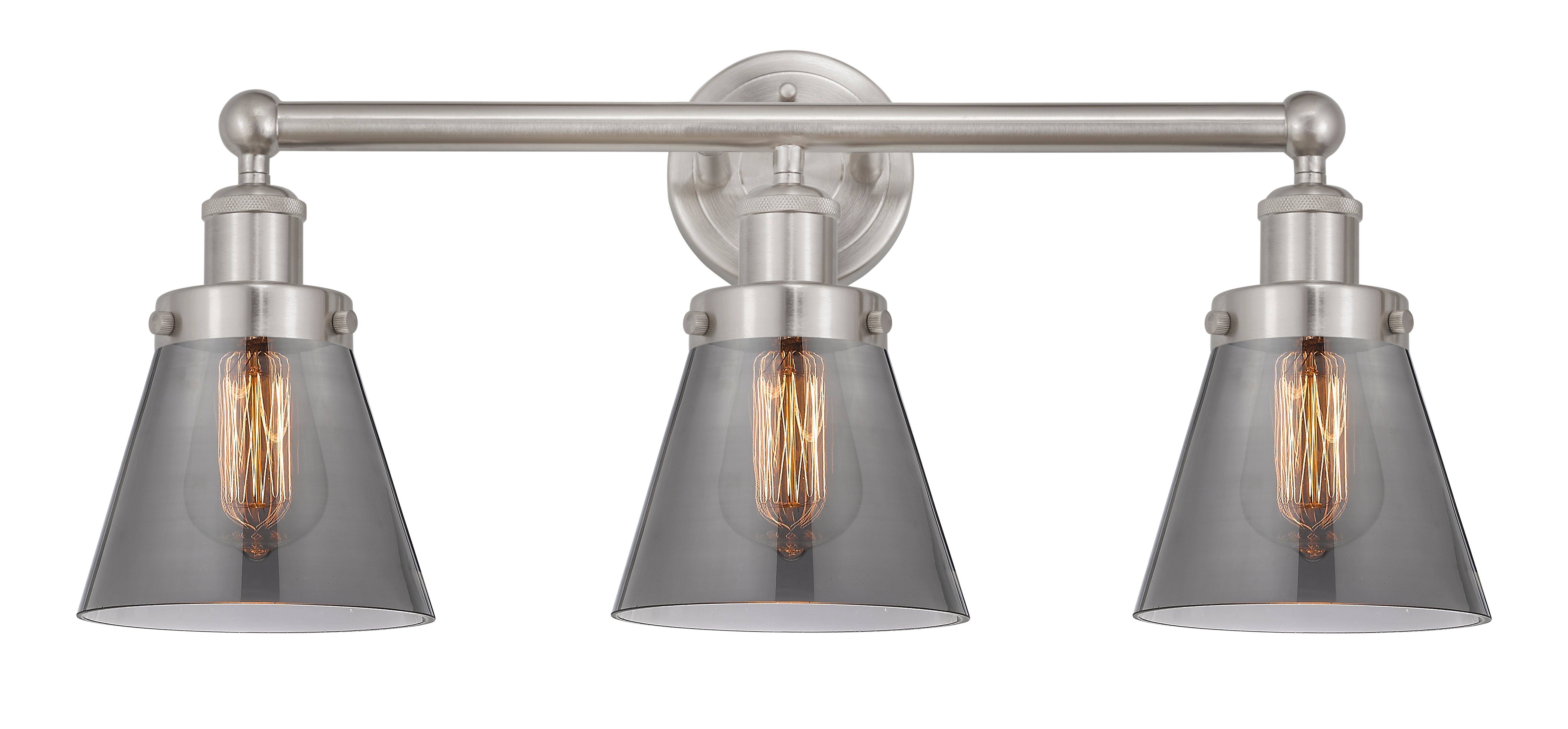 Edison Bath Vanity Light Cast Brass Glass