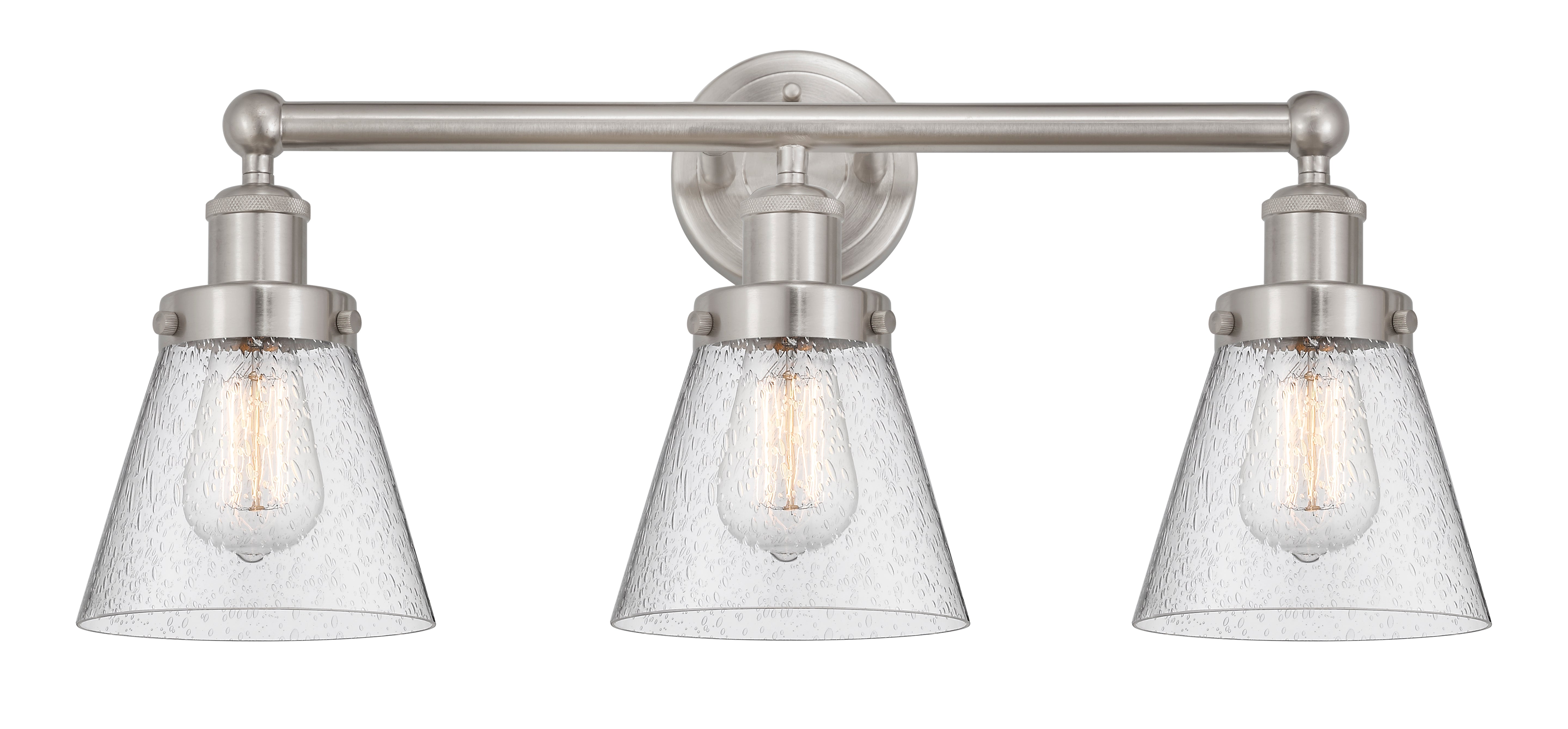 Edison Bath Vanity Light Cast Brass Glass