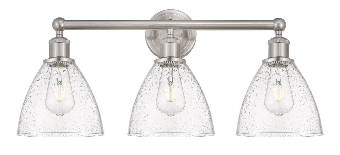Edison Bath Vanity Light Cast Brass Glass