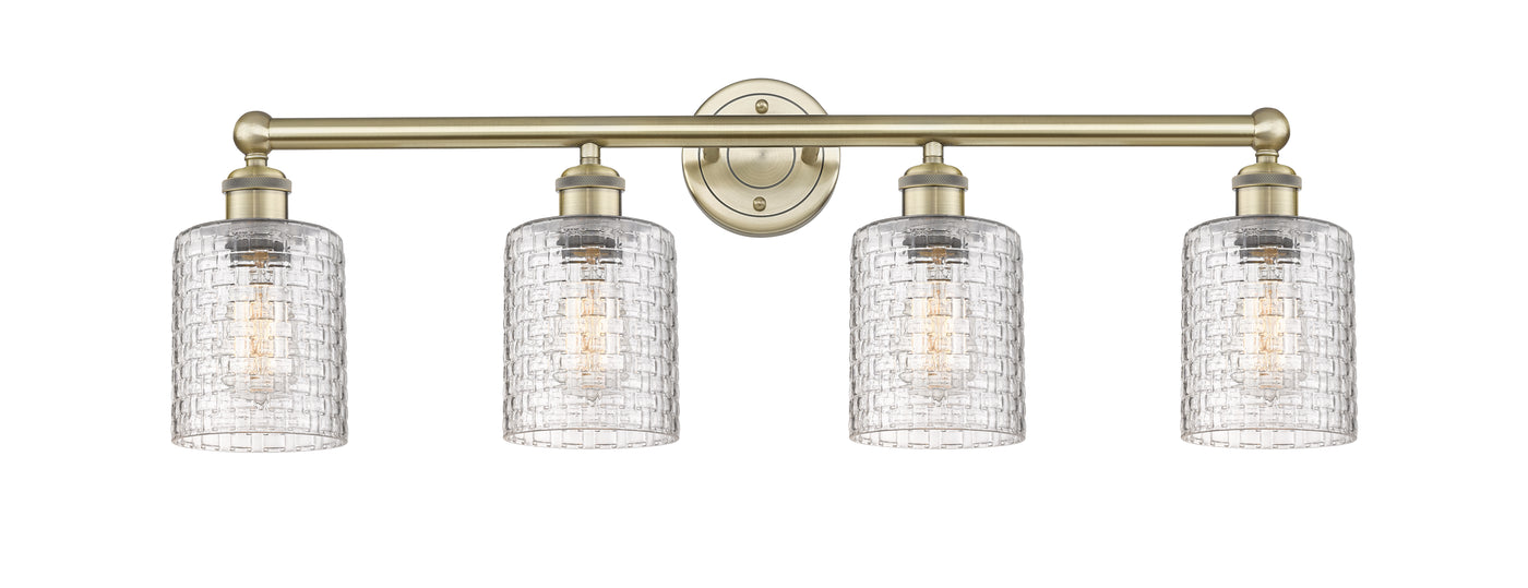 Edison Bath Vanity Light 32 Inch Brass
