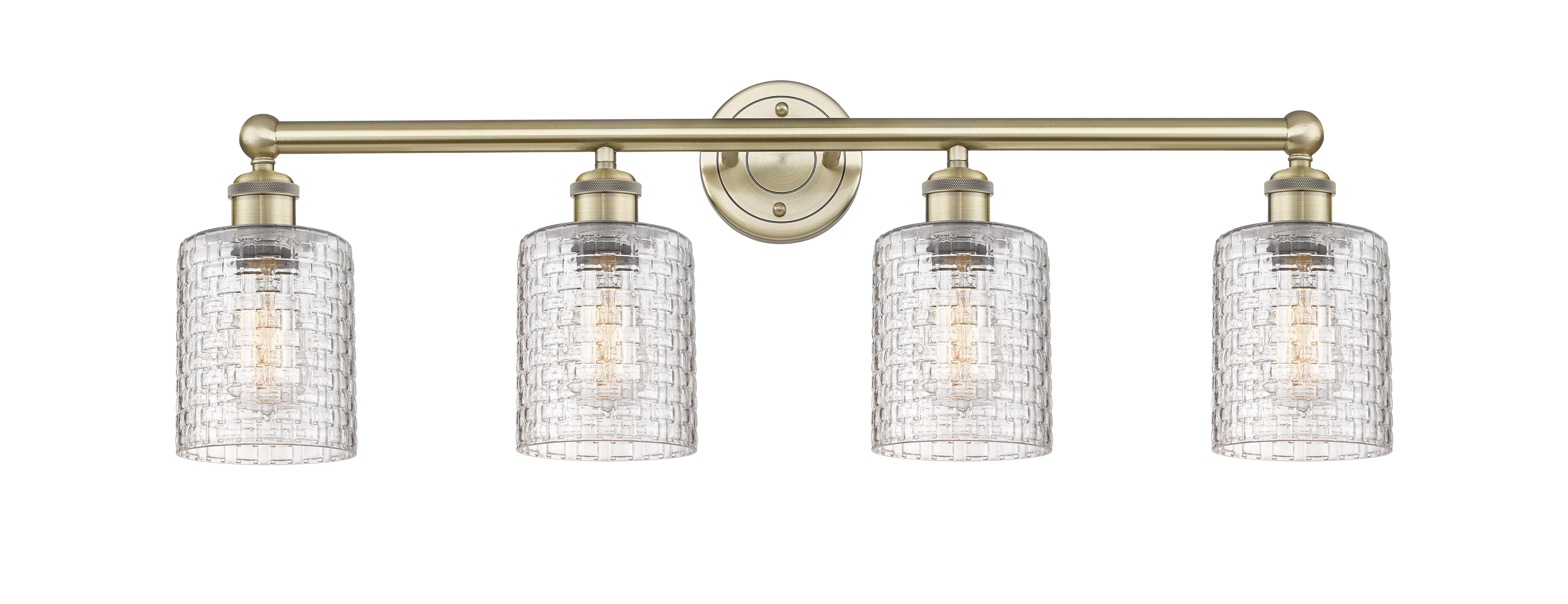 Edison Bath Vanity Light 32 Inch Brass