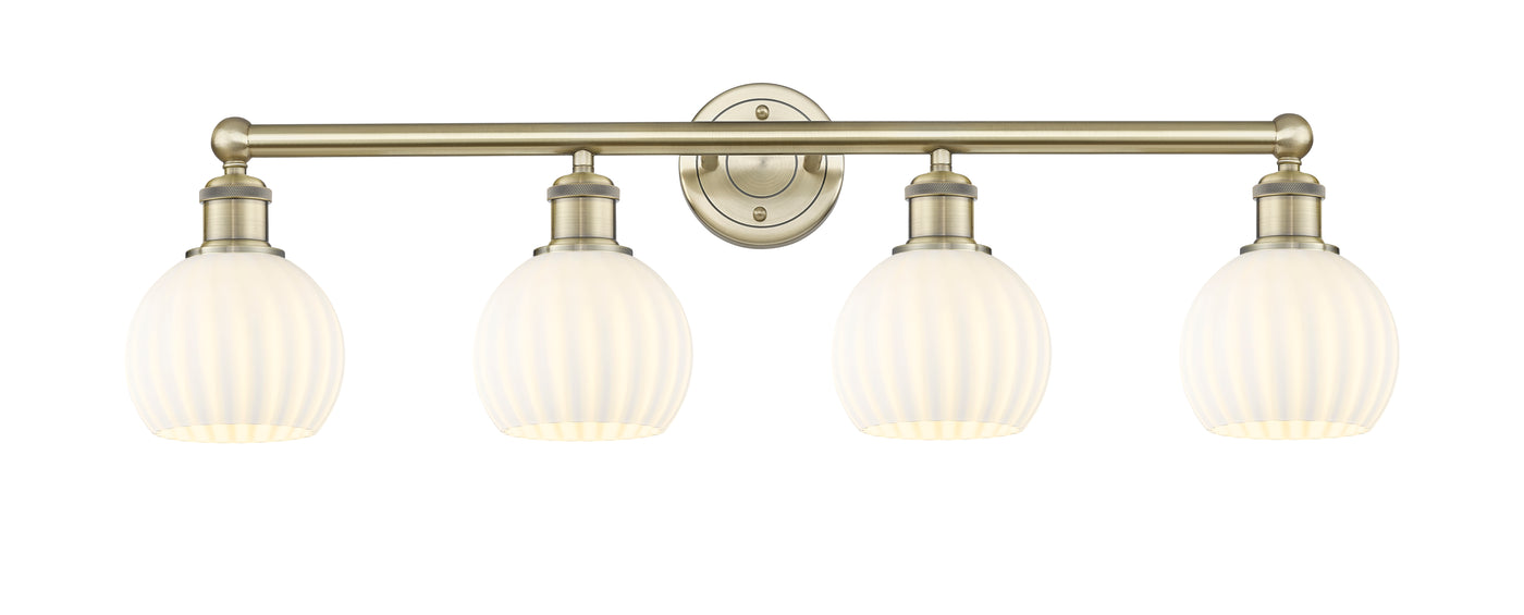 Edison Bath Vanity Light Cast Brass 35 Inches
