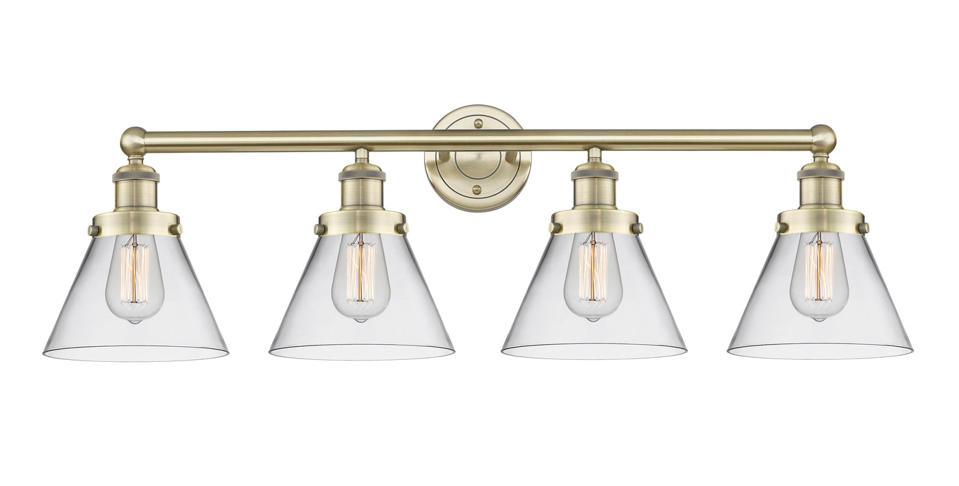 Edison Bath Vanity Light Cast Brass 32 Inch
