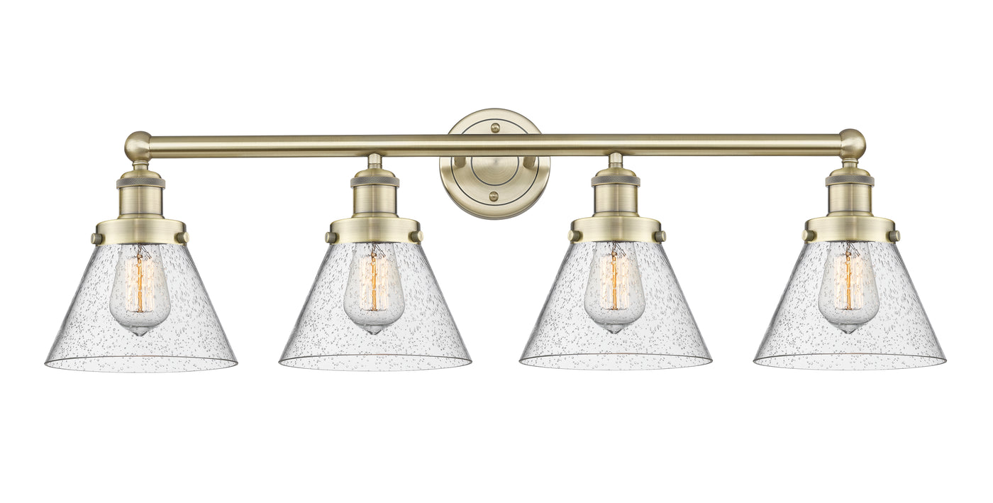Edison Bath Vanity Light Cast Brass 32 Inch