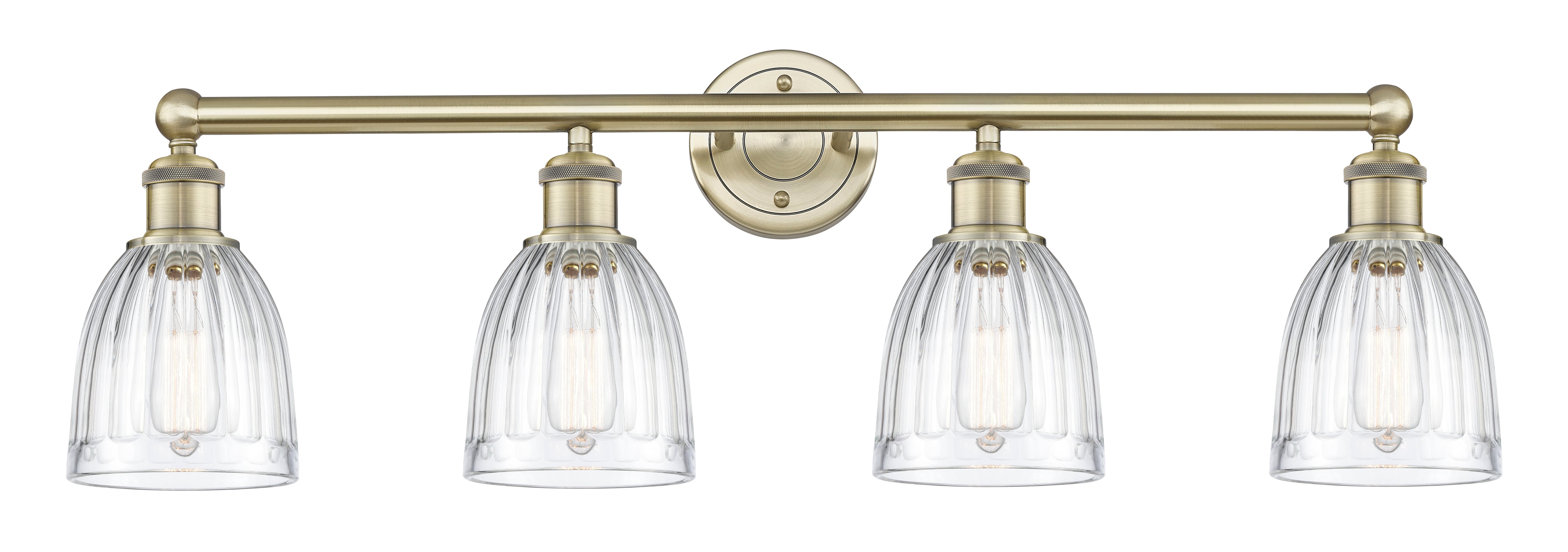 Edison Bath Vanity Light Cast Brass 35 Inch