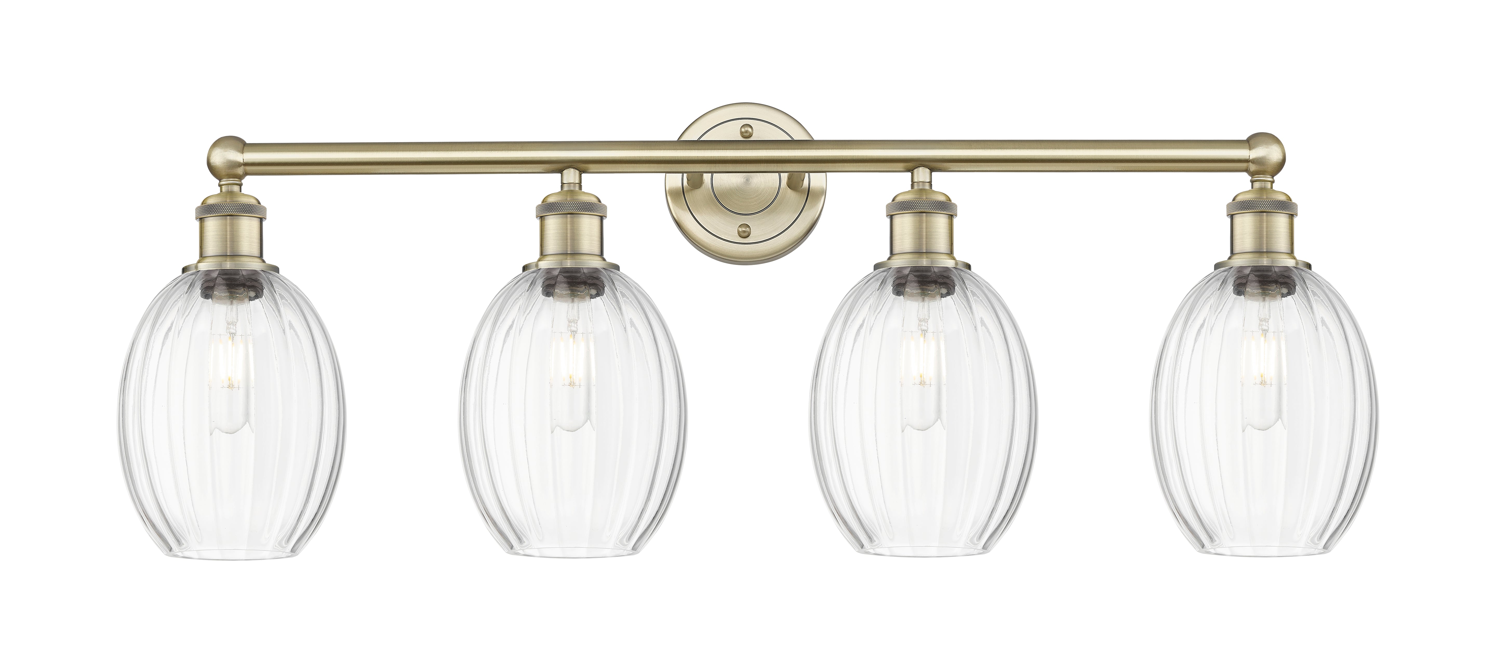 Edison Bath Vanity Light Cast Brass Glass