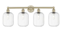 Preston Cylinder 34-Inch 4-Light Bath Vanity Light