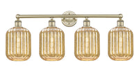 Preston Cylinder 34-Inch 4-Light Bath Vanity Light