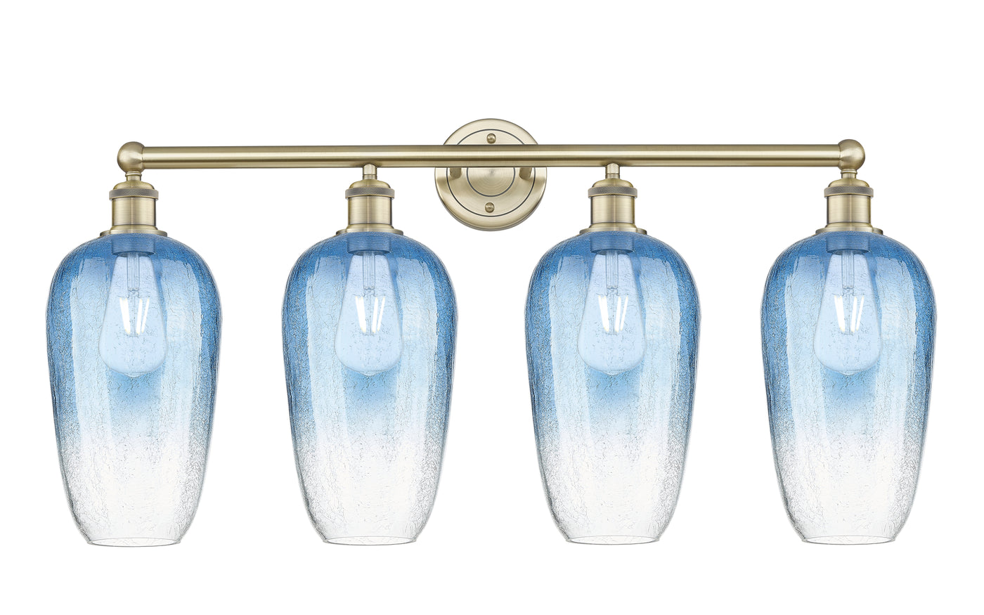 Edison Bath Vanity Light Cast Brass 34 Inch