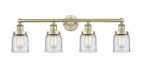 Edison Bath Vanity Light Brass 34 Inch