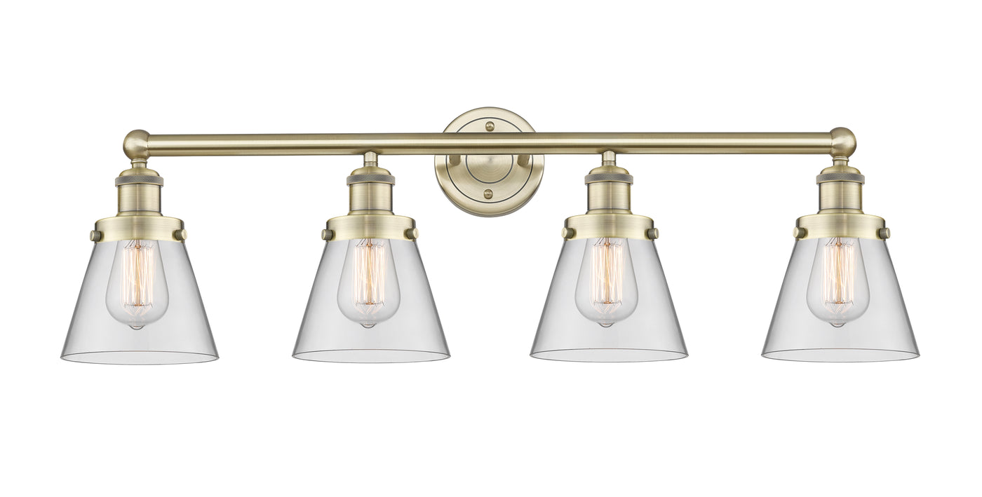 Edison Vanity Cast Brass Art Nouveau