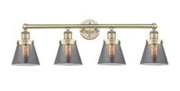 Edison Vanity Cast Brass Art Nouveau
