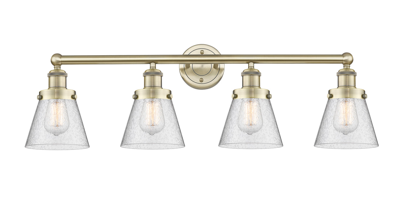 Edison Vanity Cast Brass Art Nouveau