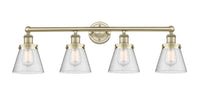 Edison Vanity Cast Brass Art Nouveau