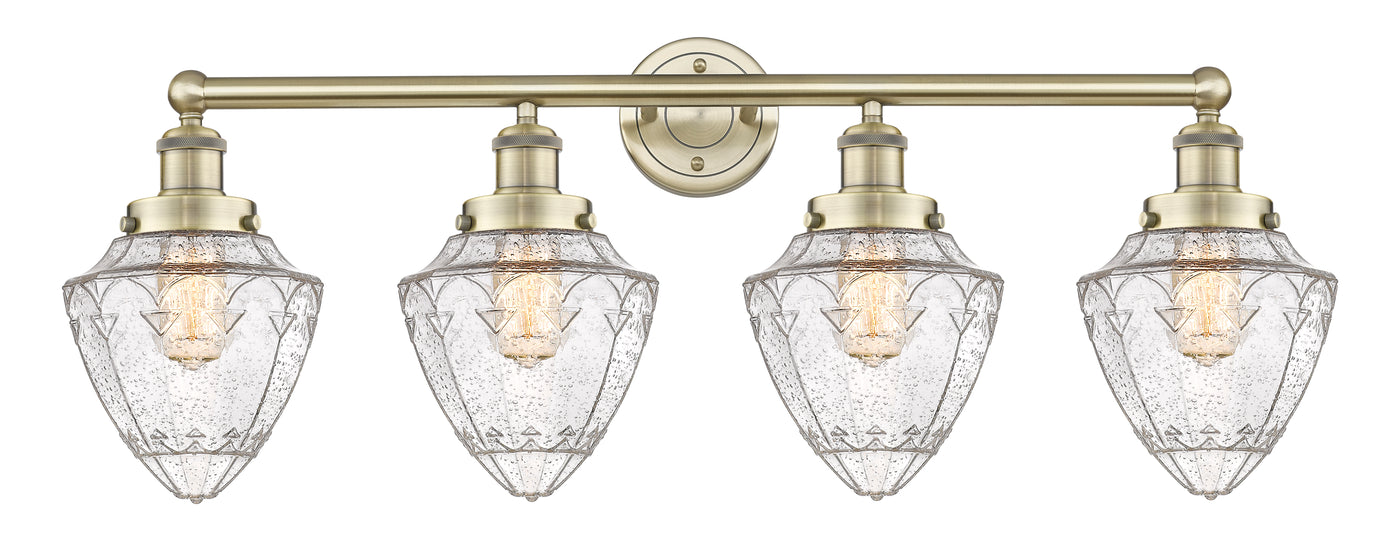 Edison Bath Vanity Light Cast Brass Glass