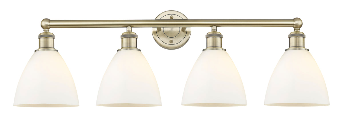 Bristol 35-Inch 4-Light Bath Vanity Light Dome Shade