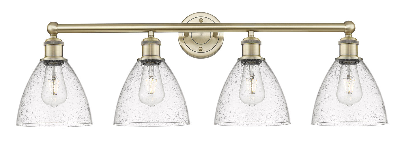 Edison Bath Vanity Light Brass Glass Steel