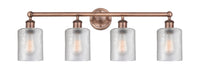 Edison Bath Vanity Light Cast Brass 33 Inch