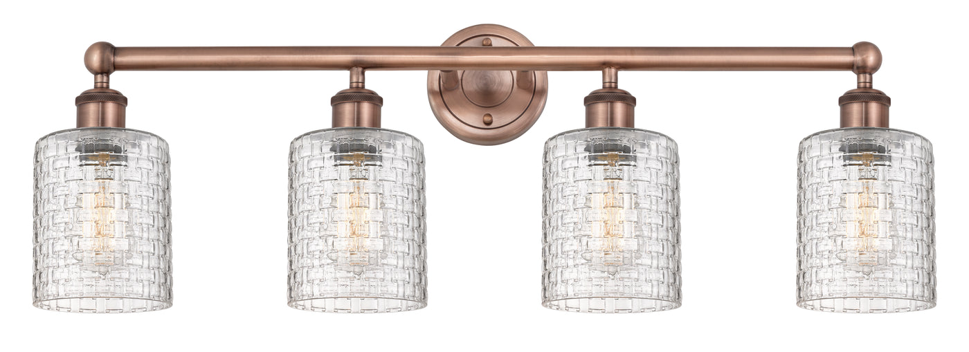 Edison Bath Vanity Light 32 Inch Brass