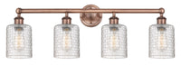 Edison Bath Vanity Light 32 Inch Brass