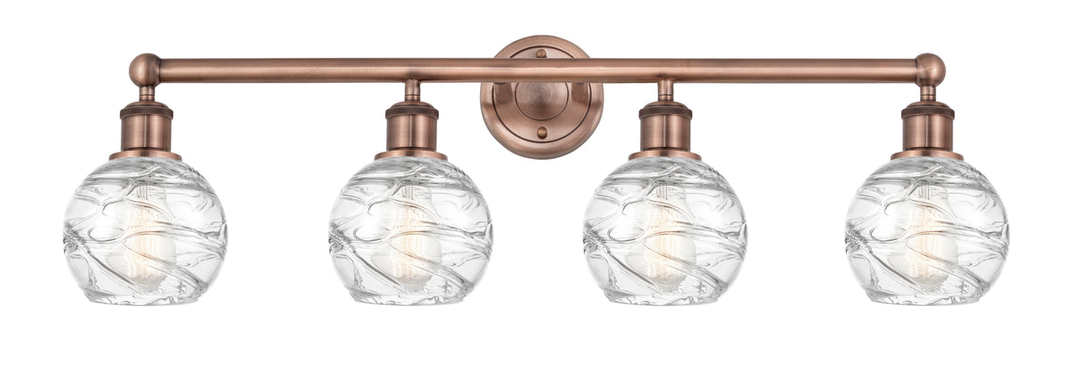 Athens Deco Swirl 33-Inch 4-Light Bath Vanity Light