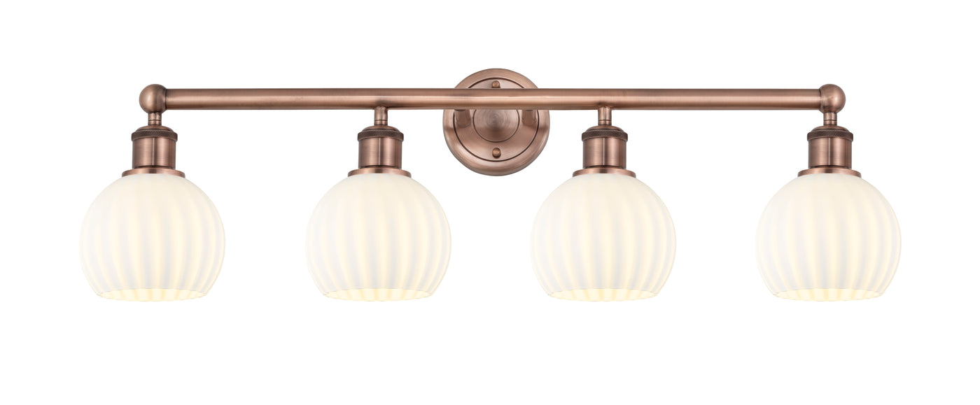 Edison Bath Vanity Light Cast Brass 35 Inches