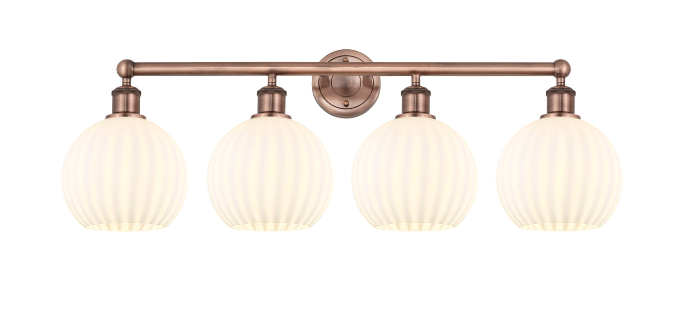 Edison Bath Vanity Light Cast Brass 33 Inch