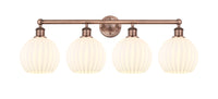 Edison Bath Vanity Light Cast Brass 33 Inch
