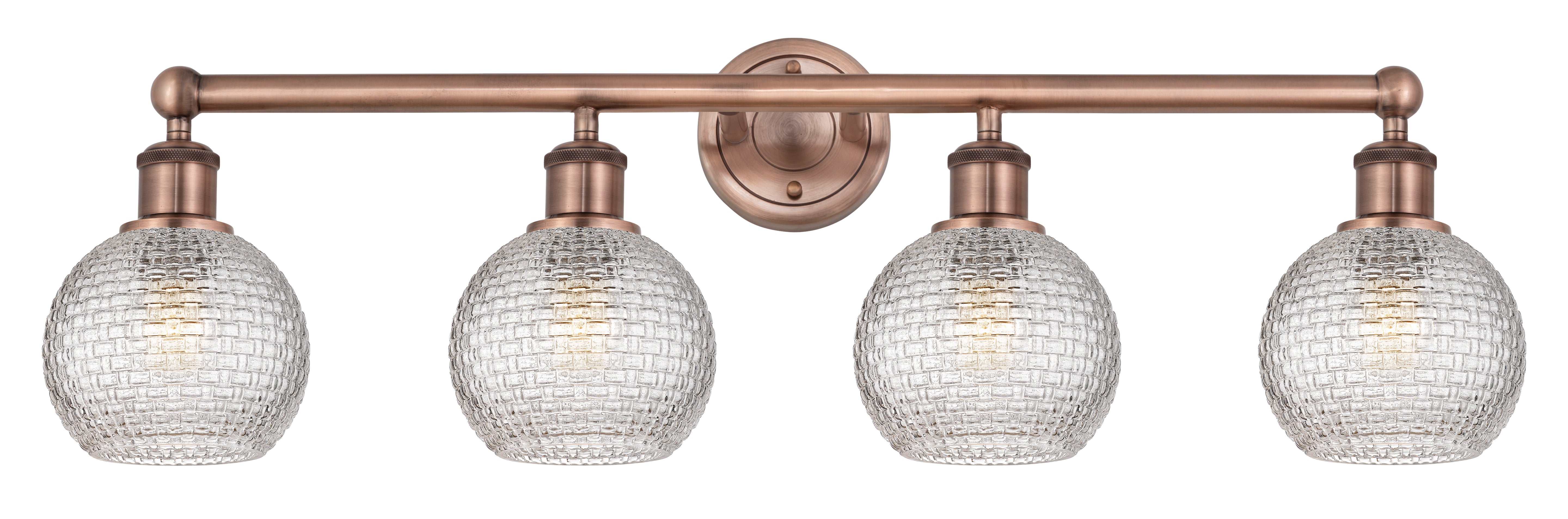 Edison Bath Vanity Light Cast Brass 35 Inch